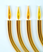 Load image into Gallery viewer, Quilled Modern Menorah Hanukkah Card
