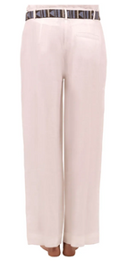 Gretchen Scott Designs Bacall Linen Trousers - La Di Da - White