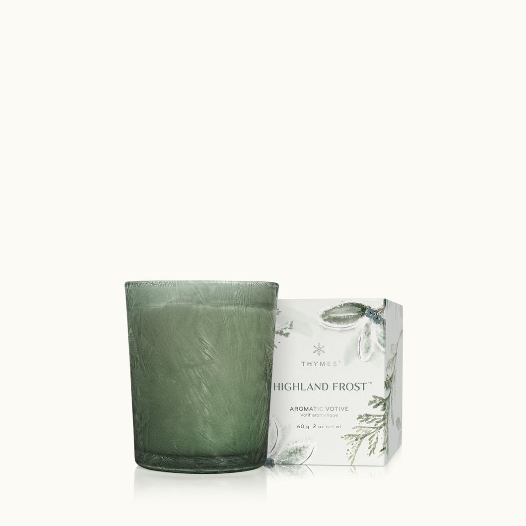 Thymes Highland Frost Boxed Votive Candle - 2oz