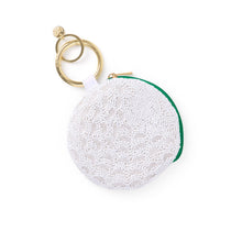 Load image into Gallery viewer, Mary golf ball beaded coin purse white
