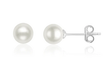 Load image into Gallery viewer, Crislu June Birthstone Stud Earrings Finished in Pure Platinum
