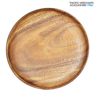 Pacific Merchants Round Wooden Plate - 10