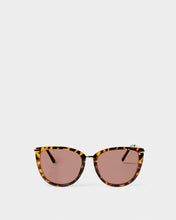 Load image into Gallery viewer, Katie Loxton Sardina Sunglasses with brown Tortoiseshell frames and pink lenses
