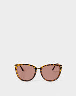 Katie Loxton Sardina Sunglasses with brown Tortoiseshell frames and pink lenses