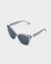 Load image into Gallery viewer, Katie Loxton Mykonos Oversized Cat-Eye Sunglasses side view showing gold accents 

