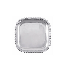 Load image into Gallery viewer, Mariposa Pearled Square Platter - 10.5&quot;
