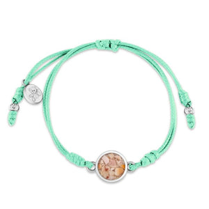Dune Jewelry Touch The World Mint Green Teddy Bear Bracelet - Childhood Cancer Care & Research