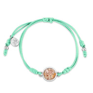 Dune Jewelry Touch The World Mint Green Teddy Bear Bracelet - Childhood Cancer Care & Research - FINAL SALE
