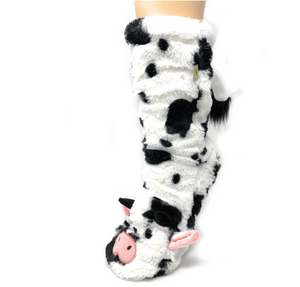 Moo Moo Plush Slipper Socks