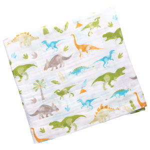 Muslin Blanket Swaddle - Dino