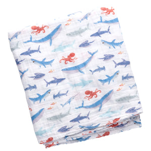 Muslin Blanket Swaddle - Shark