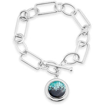 Load image into Gallery viewer, Dune Jewelry Neptune Toggle Bracelet - Turquoise Gradient
