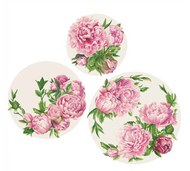 Hester & Cook Peony Serving Papers