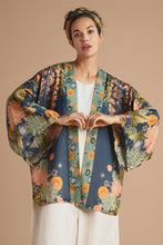Load image into Gallery viewer, Trailing Wisteria Kimono Jacket - Ink
