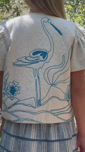 video showing full bird embroidery 