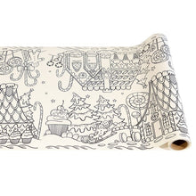 Load image into Gallery viewer, Hester &amp; Cook Gingerbread Coloring Runner cream paper with line drawing 
