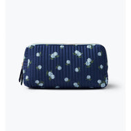 Ditsy Hydrangea Quilted Large Cosmetic Pouch