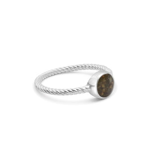 Dune Jewelry Rope Stacker Ring Round - Lake Alice/Gainesville