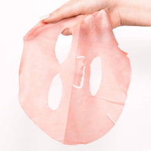 Load image into Gallery viewer, person holding a Serve Chilled Rose Hydrating Sheet Mask
