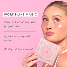 Load image into Gallery viewer, Serve Chilled Rose Hydrating Eye Gels with text works like magic
