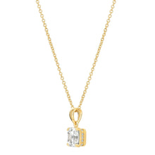 Load image into Gallery viewer, Crislu Royal Asscher Cut Pendant Necklace Finished in 18kt Yellow Gold
