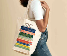 Load image into Gallery viewer, Rifle Paper Book Club Canvas Tote Bag
