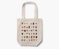 Rifle Paper Dog Days Canvas Tote Bag