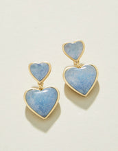 Load image into Gallery viewer, Spartina 449 Full Heart Earrings Light Blue
