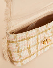 Load image into Gallery viewer, Spartina 449 Top Handle Clutch Calm Waters Plaid Bamboo
