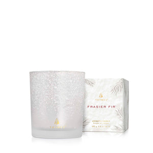 Thymes Frasier Fir Flocked Collection Poured Candle  6.5 oz