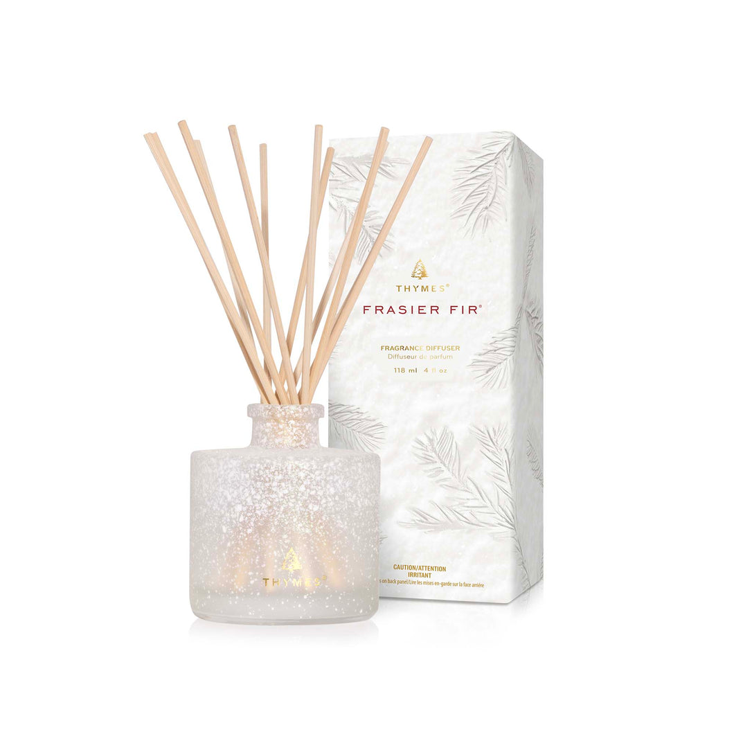 Thymes Frasier Fir Diffuser Petite Flocked Collection