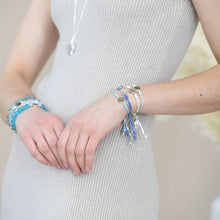 Load image into Gallery viewer, Dune Jewelry Touch The World Periwinkle Water Drop Bracelet - Clean Drinking Water Initiatives
