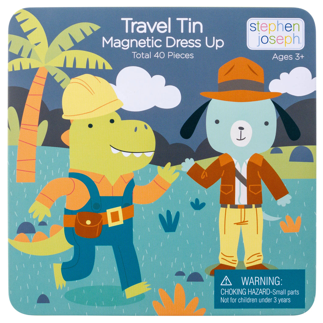 Travel Tin Magnetic Dress Up - Dino & Dog