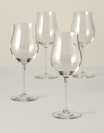 Tuscany Classics Rose Wine Glasses Set of 4