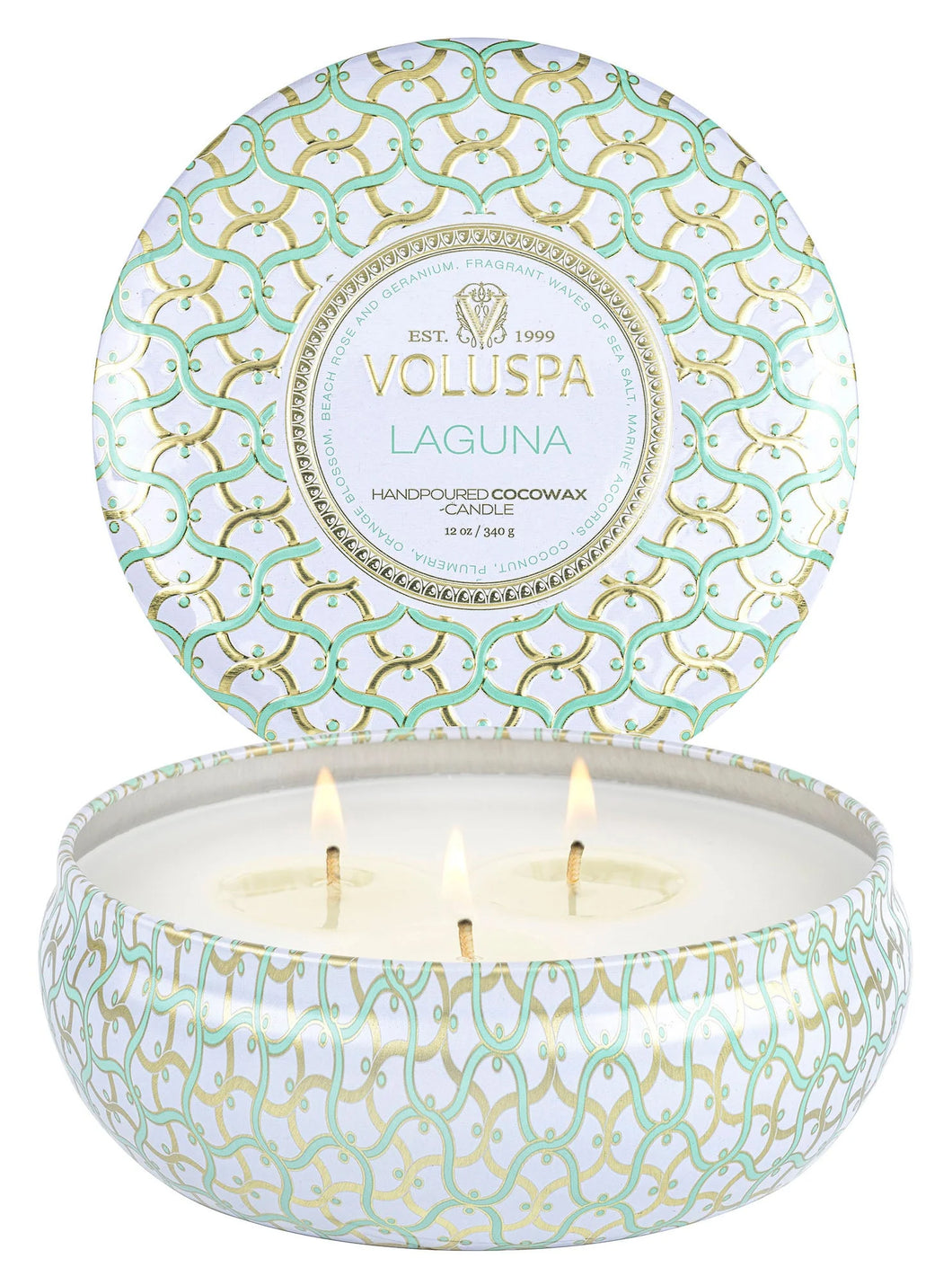 Voluspa Laguna 3 Wick Tin Candle