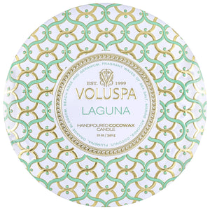 Voluspa Laguna 3 Wick Tin Candle