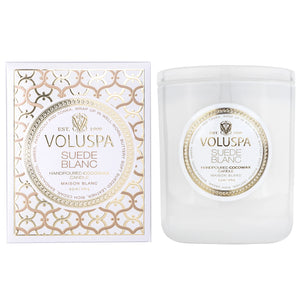Voluspa Suede Blanc Classic Candle - 9.5 oz