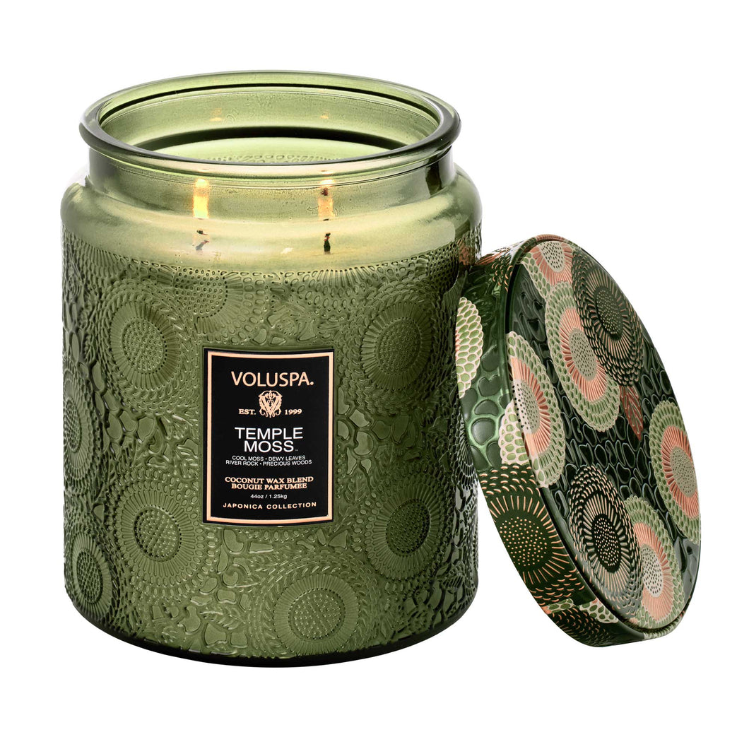 Voluspa Temple Moss - Luxe Jar Candle 44oz