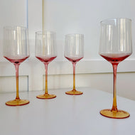 Amber Wine Glass - Set of 4