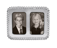 Mariposa Beaded Two Image Frame - 2x3 Image Size