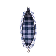 Load image into Gallery viewer, Gwyneth Poucho Pouch - Navy and White Check
