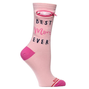 Best Mom Ever Women's Pocket Socks