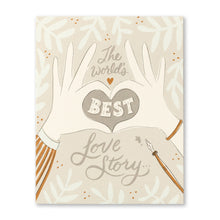 Load image into Gallery viewer, The World&#39;s Best Love Story Wedding Card
