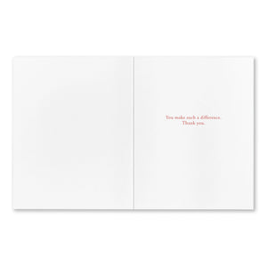 Everything Counts Thank You Card