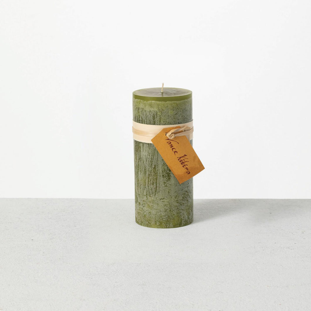 Timber Pillar Candle - 4”x2” - Moss