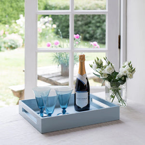 Addison Ross London Pale Denim Blue Medium Serving Tray