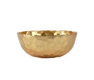 Vietri Rufolo Glass Gold Honeycomb Small Bowl - FINAL SALE