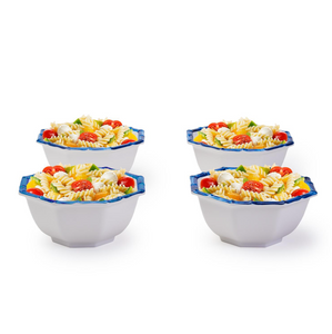 Blue Bamboo Octagonal Multipurpose Bowls - Set of 4