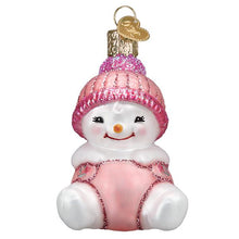 Load image into Gallery viewer, Old World Christmas Snow Baby Girl Ornament
