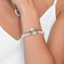 Load image into Gallery viewer, Dune Jewelry Round Beaded Bracelet - Moonstone: Santorini
